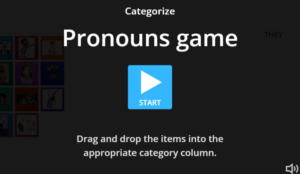 Personal Pronouns Game Categorize - English Free Online - Vocabulary and Courses