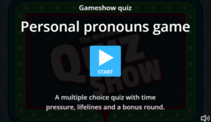 Personal Pronouns Game Quiz - English Free Online - Vocabulary and Courses