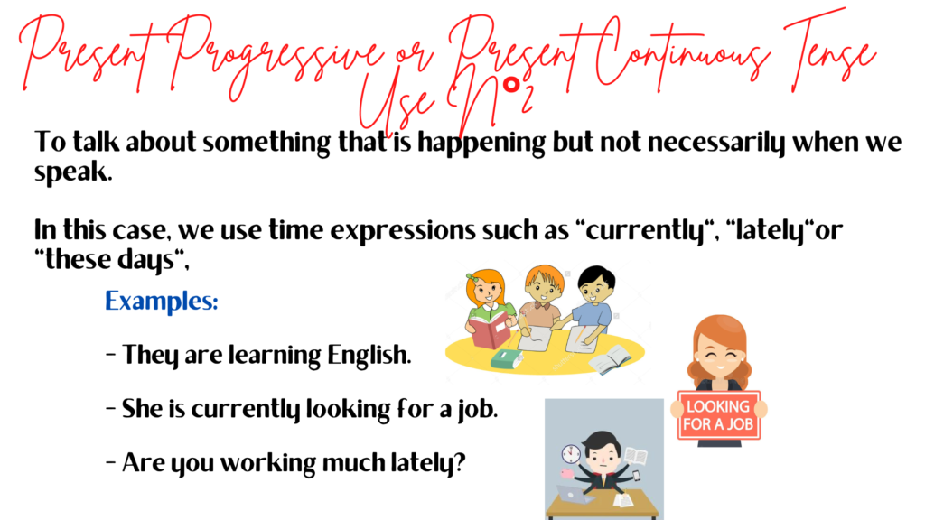 Present Continuous - English Present progressive - Free Online Grammar Topics (2)