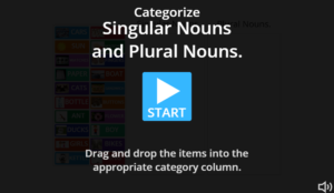 Plurals Online Games - Free English Vocabulary - Categorize Game