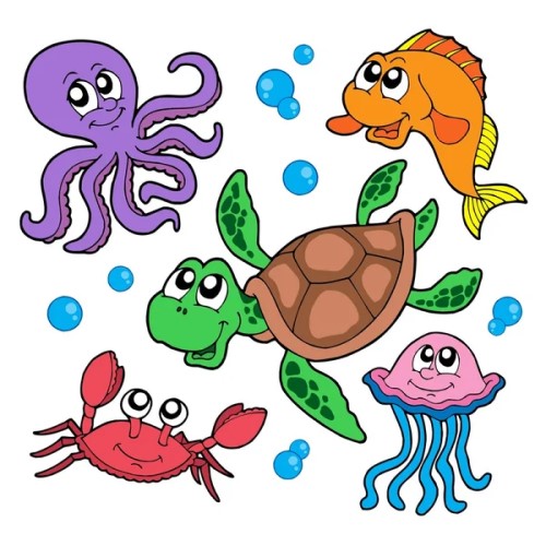 Marine Animals Vocabulary Set - English Free Online - Lessons and Grammar