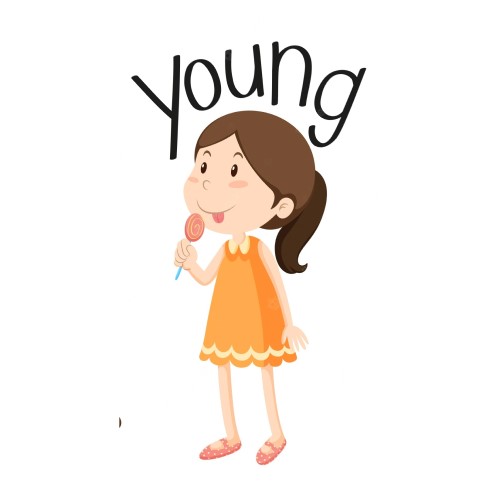 English Opposite Adjectives - Young Word - Free Online Vocabulary and Lessons