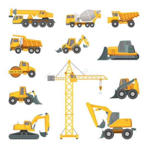 Heavy Construction Equipment List Banner - English Vocabulary And Free Online Games